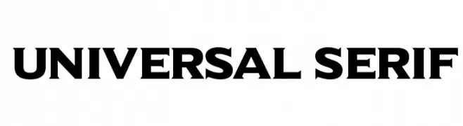 Universal Serif  font caratteri gratis