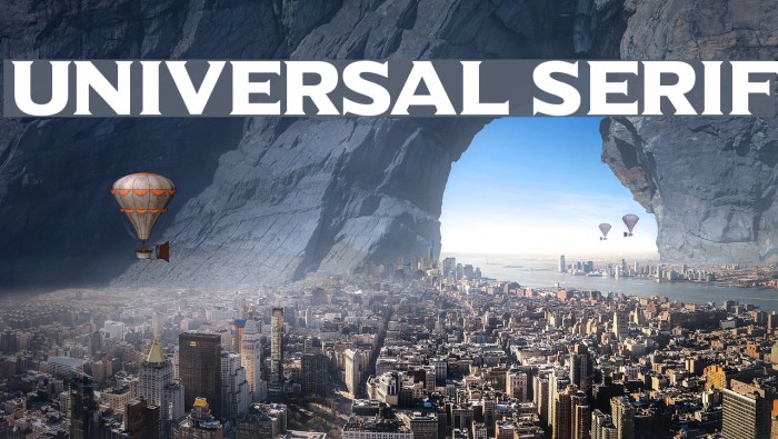 Universal Serif Font examples