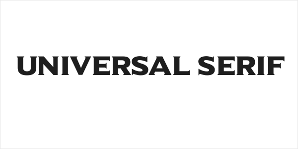 Universal Serif Logo