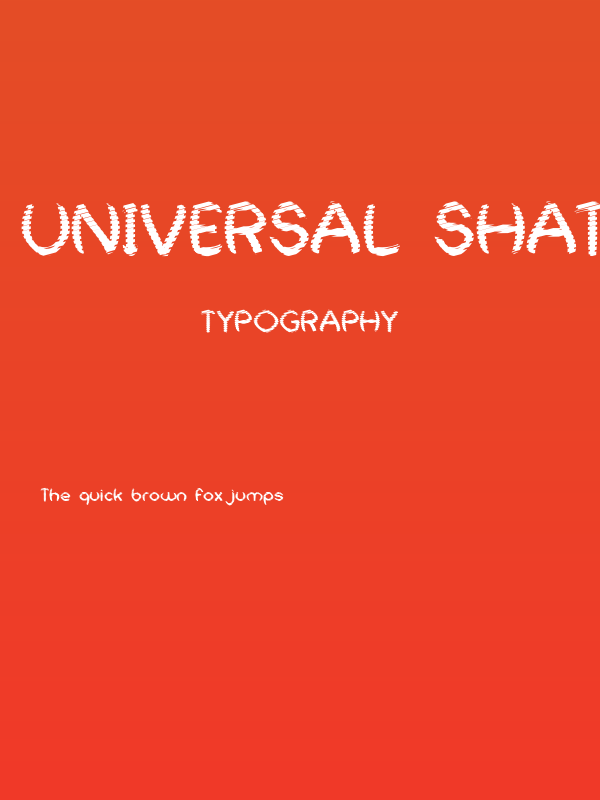 Universal Shatter Poster