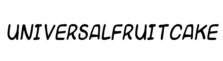 Universal fruitcake  les polices de caractères gratuit tlcharger