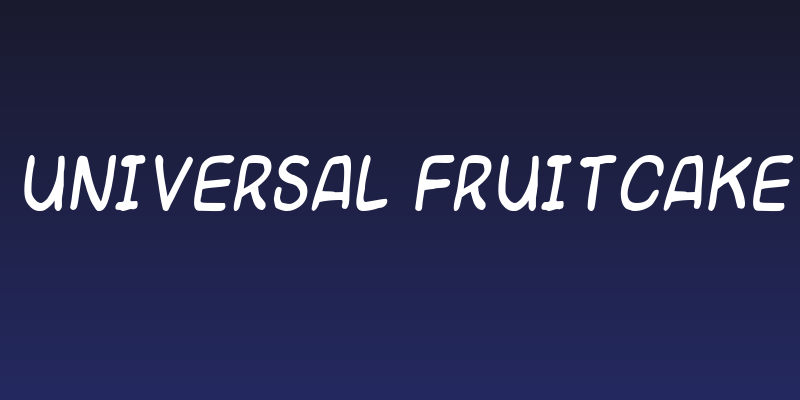 Universal fruitcake Social Header