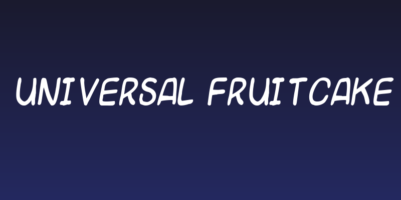Universal fruitcake Social Header