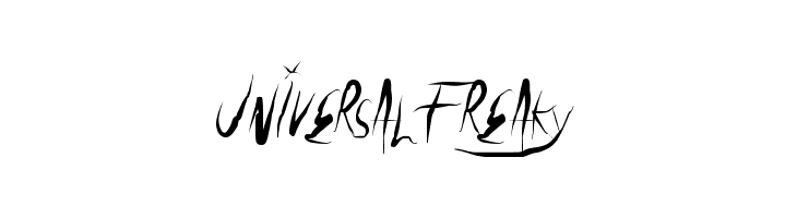 UniversalFreaky  font caratteri gratis