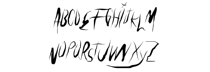 UniversalFreaky Font LOWERCASE