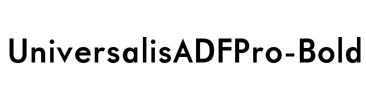 UniversalisADFPro-Bold Font
