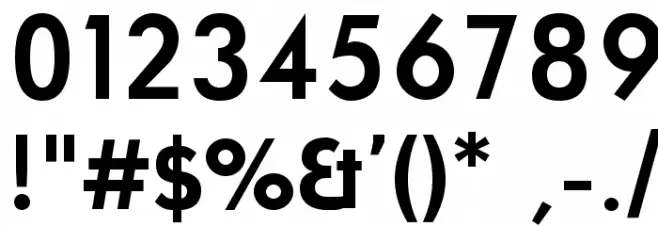 UniversalisADFPro-Bold Font OTHER CHARS