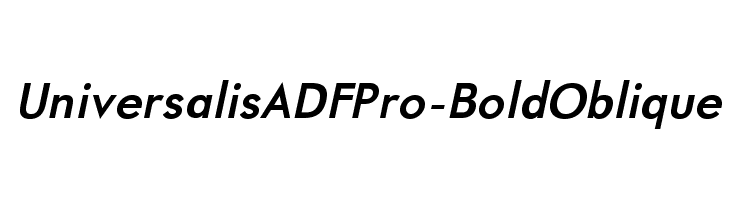 UniversalisADFPro-BoldOblique Font