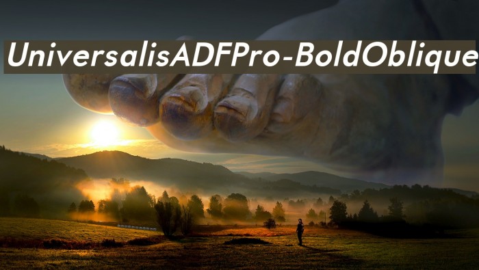 UniversalisADFPro-BoldOblique Font examples