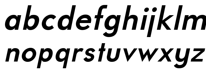 UniversalisADFPro-BoldOblique Font LOWERCASE