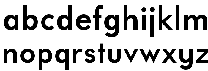 UniversalisADFPro-Bold Font LOWERCASE