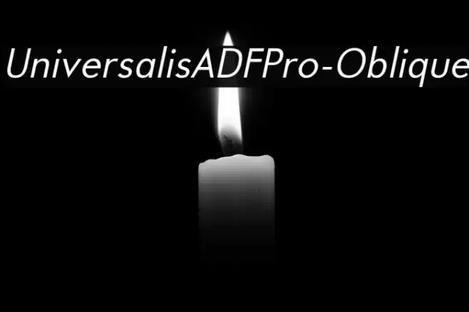 UniversalisADFPro-Oblique Fonte examples