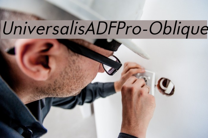 UniversalisADFPro-Oblique Font examples