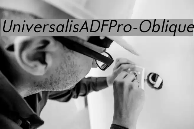 UniversalisADFPro-Oblique Fonte examples