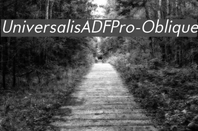 UniversalisADFPro-Oblique Fonte examples