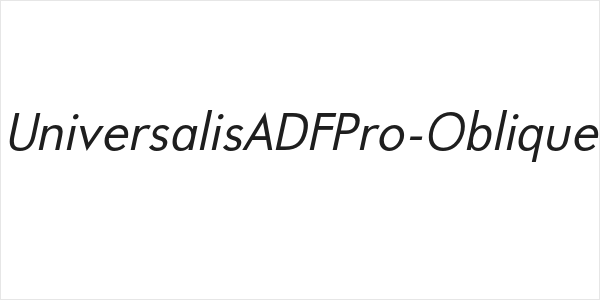UniversalisADFPro-Oblique Logo