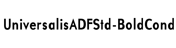 UniversalisADFStd-BoldCond Font