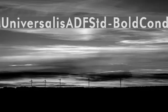 UniversalisADFStd-BoldCond Font examples