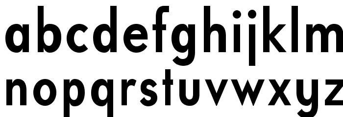 UniversalisADFStd-BoldCond Font LOWERCASE