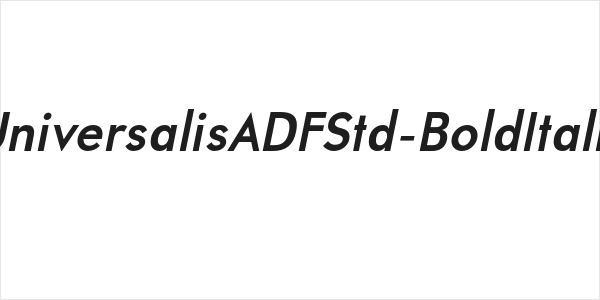 UniversalisADFStd-BoldItalic Logo