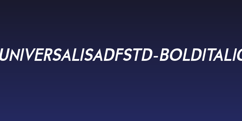UniversalisADFStd-BoldItalic Social Header