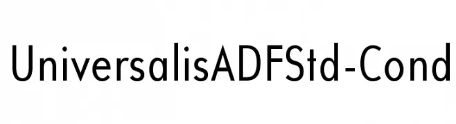 UniversalisADFStd-Cond  免费字体下载