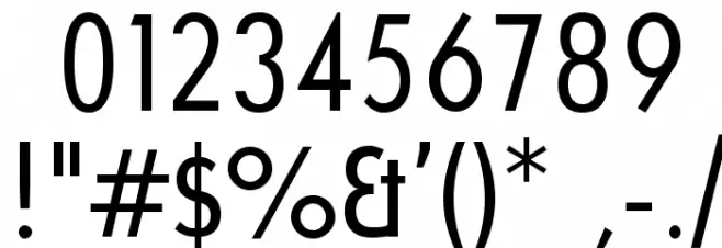 UniversalisADFStd-Cond Font OTHER CHARS