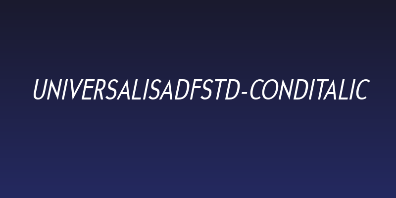 UniversalisADFStd-CondItalic Social Header