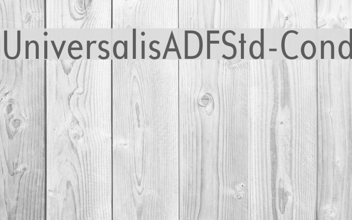 UniversalisADFStd-Cond Font examples