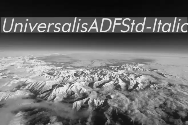 UniversalisADFStd-Italic Font examples