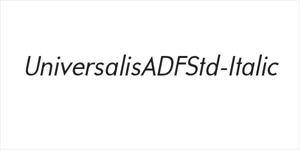 UniversalisADFStd-Italic Logo