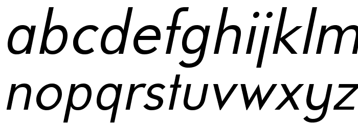 UniversalisADFStd-Italic Font LOWERCASE