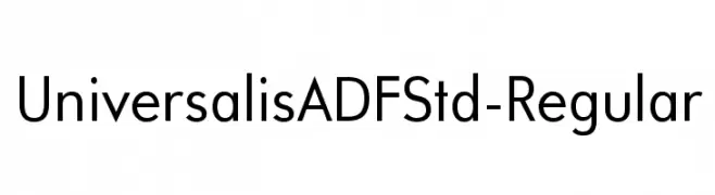 UniversalisADFStd-Regular  नि: शुल्क फ़ॉन्ट्स डाउनलोड
