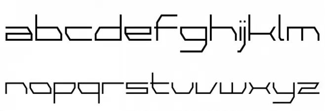 Universe Personal Use フォント 小文字