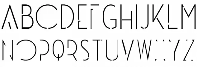 Universe Schriftart Groß