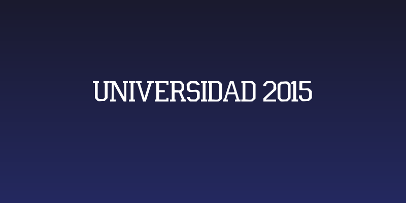 Universidad 2015 Social Header