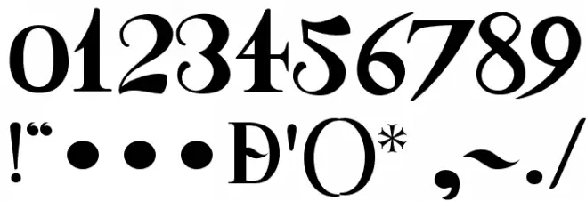 Universitas Studii Salamantini Font OTHER CHARS