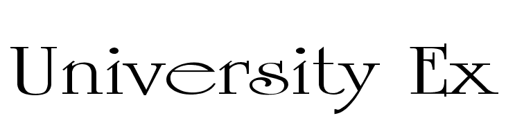 University Ex  Free Fonts Download