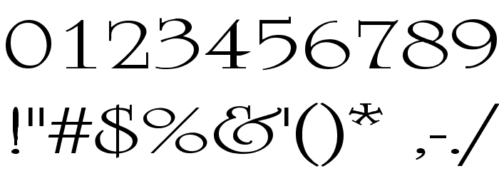 University Ex Font OTHER CHARS