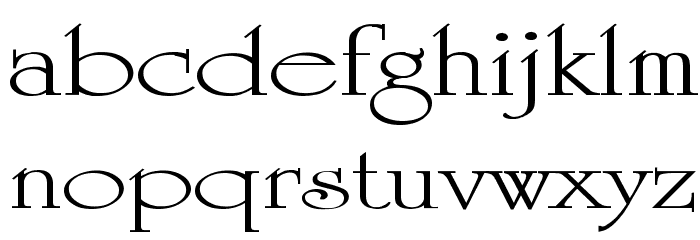 University Ex Font LOWERCASE