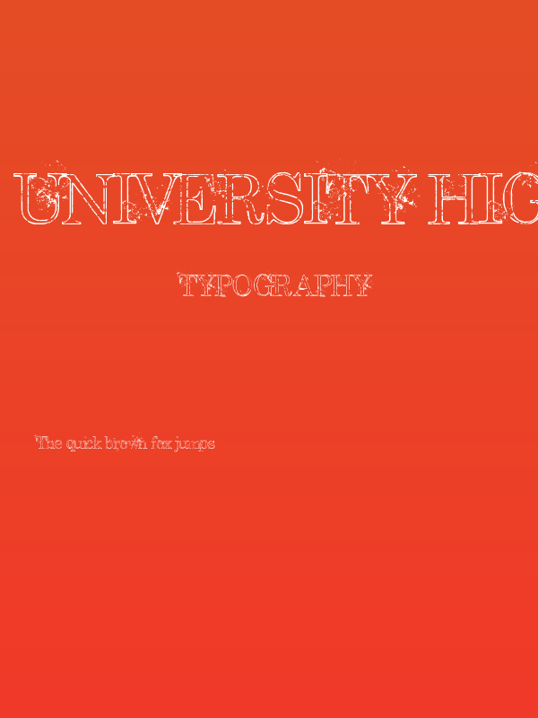 University High Poster