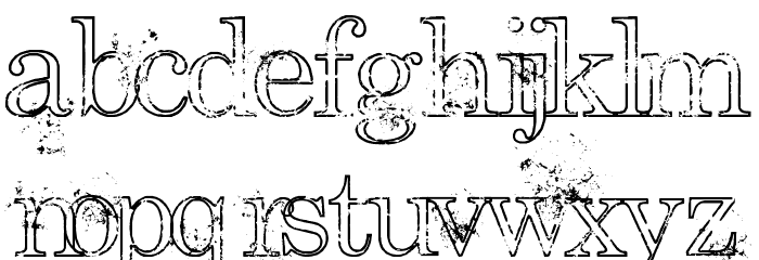 University High Font LOWERCASE