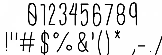 University Font OTHER CHARS