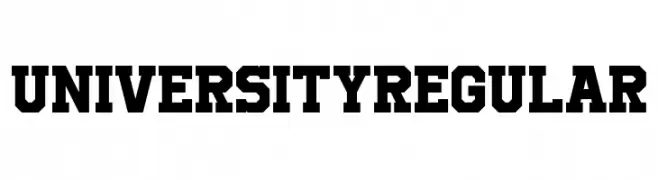 UniversityRegular  Frei Schriftart Herunterladen