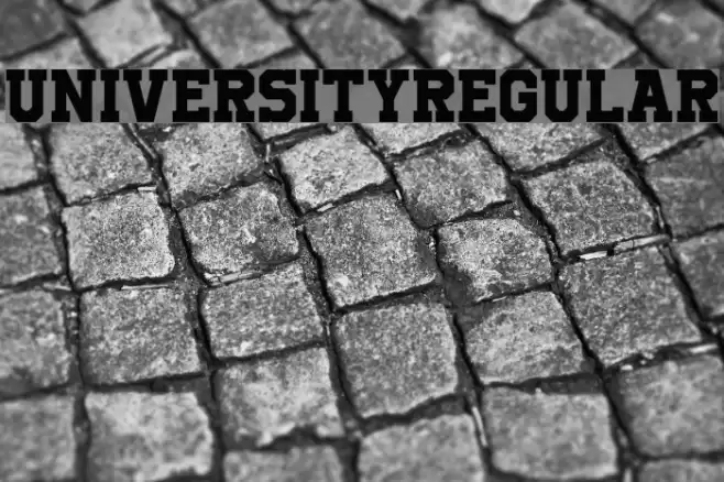 UniversityRegular Font examples
