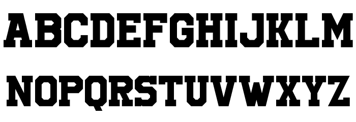 UniversityRegular Font LOWERCASE