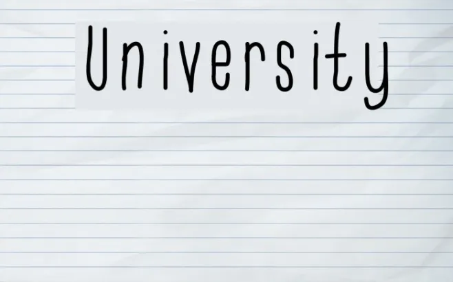 University Example 2