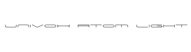 Univox Atom Light  Frei Schriftart Herunterladen