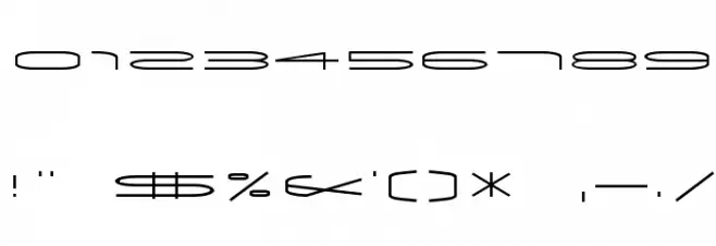 Univox Atom Light Font Alte caractere