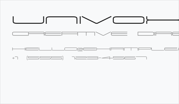 Univox-Regular Business Card